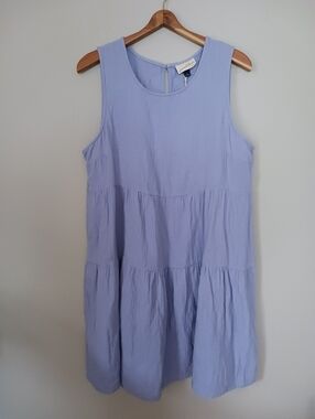 NWT Universal Thread Cotton Gauze Lavender Sleeveless Dress Size L